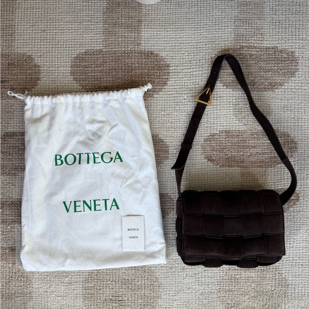 Bottega Veneta Suede Padded Cassette Bag